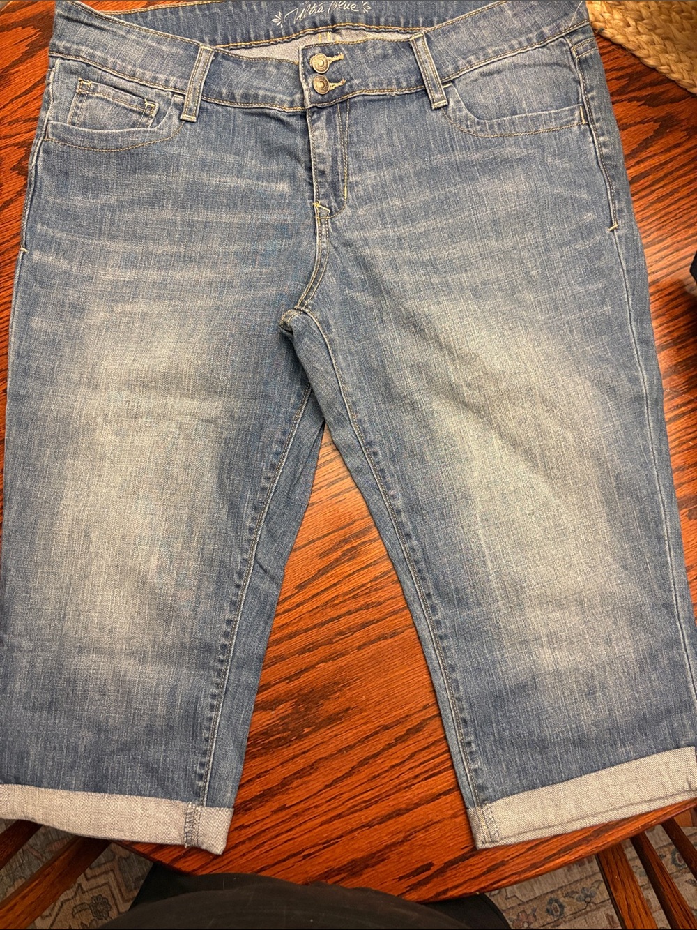 Old Navy Light Blue Denim Bermuda Shorts